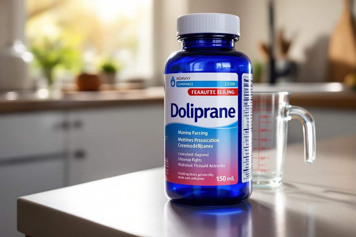 flacon en plastique de doliprane